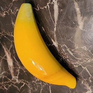 Banana fruit art rock for center table on a bowl mable albatre